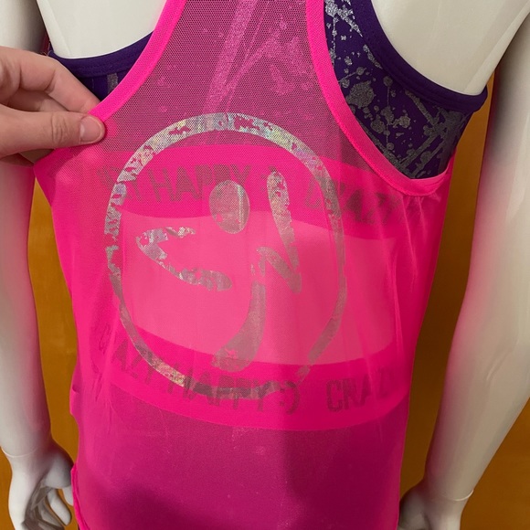 Rare Zumba Sports Bra - Medium Leggings - Small Tank - XS/S Set Hood Mesh - Picture 7 of 16
